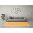 thumbnail image 3 of Ahgly Company Indoor Square Abstract Orange Modern Area Rugs, 4' Square, 3 of 4