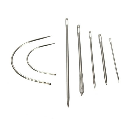Fujian Silver Needle - 7 Pcs Upholstery Repair Hand Needles Stitching Craft For Canvas Leather Carpet