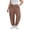 Brown, variant on Women's Plus Size Tapered Lounge Pants Adjustable Drawstring Soft Casual Comfy Pants Elastic Cuff Ankle With Pockets (XL-5XL)