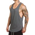 thumbnail image 2 of T01 - playera sin mangas para hombre gris oscuro CH gris oscuro CH Xishao ropa, 2 of 2