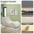 thumbnail image 2 of Waroom Oversized Indoor Chaise Lounge Chair Cloud Plush Sofa Couch No Assembly for Living Room Bedroom,Khaki, 2 of 6
