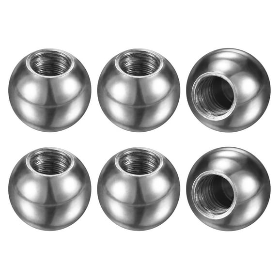 Uxcell 6Pcs Threaded Ball Nut Knobs M4x8mm 304 Stainless Steel Female Thread Ball Cap