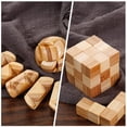 thumbnail image 4 of ColoMX 3 unids Intelectual Puzzle Toys Lock Toys Bamboo Kong Ming Lock Toys para niños, 4 of 7
