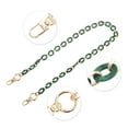 thumbnail image 3 of Unique Bargains 1 Pc Modish Handbag Strap for Travelling Deep Green White Acrylic Metal, 3 of 5