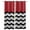 red, variant on Fsddascl Black Chevron Blackout Curtains for Bedroom/Living Room, Thermal Insulated Kitchen Curtains, Geometric Navy Blue White Sea Wavy Striped Grommet Darkening Window Treatment Drapes 27.5"x39"x2