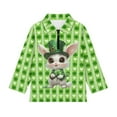 thumbnail image 4 of Psesaysky Cute St. Patrick Rabbit Print Girls Half Zip Sweatshirt Cropped Pullover Hoodies Long Sleeve Zipper Sweatshirt Fall Winter Tops Athletic Thermal Coat 12-13 Years, 4 of 6
