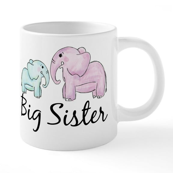 CafePress - Big Sister Mugs - 20 Oz White Ceramic Mega Mug