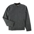 thumbnail image 1 of Tasso Elba Mens Luca Lightweight Bomber Jacket, Grey, X-Large, 1 of 1