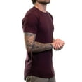 thumbnail image 2 of ShirtBANC Hipster Hip Hop Long Drop Cut Mens Shirt Curved Hem Solid Color Packs, 2 of 7