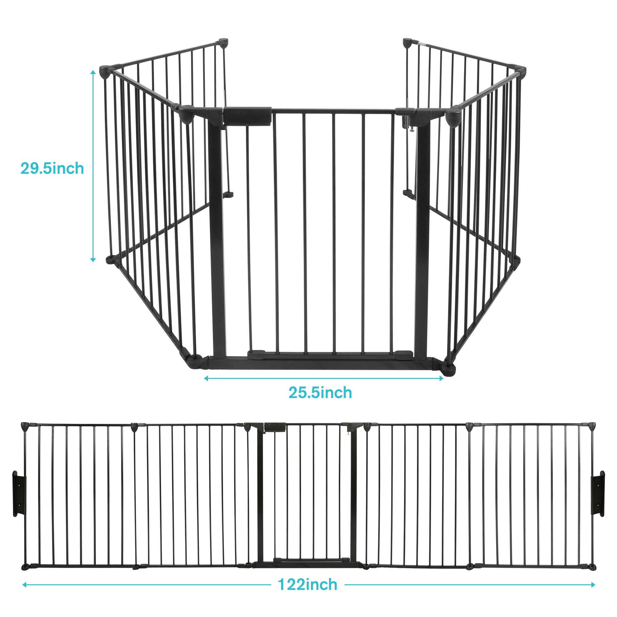 Buy IMAGE All in 1 piece 122 Inch Baby Gate Play Yard Super Wide