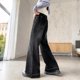 thumbnail image 5 of Cowsor Girls Wide Leg Jeans Baggy High Elastic Waist Denim Pants Cute Y2K Trendy Tween Streetwear, 5 of 7