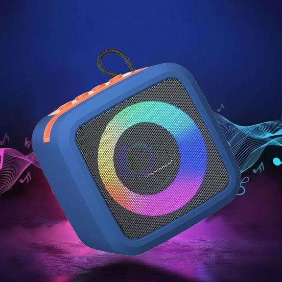 Kraoden RGB Bluetooth Speaker 5.3, High Battery, Low Latency, Wide Area Sound, Multifunctional Portable Audio for Parties and Gaming, Wireless Speaker