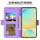 thumbnail image 2 of Asuwish - Funda tipo cartera compatible con iPhone 5/5S/SE 2016, de piel sintética, con tarjetero, correa para la muñeca, para i 5SE 1 1.ª generación (A1662, A1723), color morado, 2 of 5