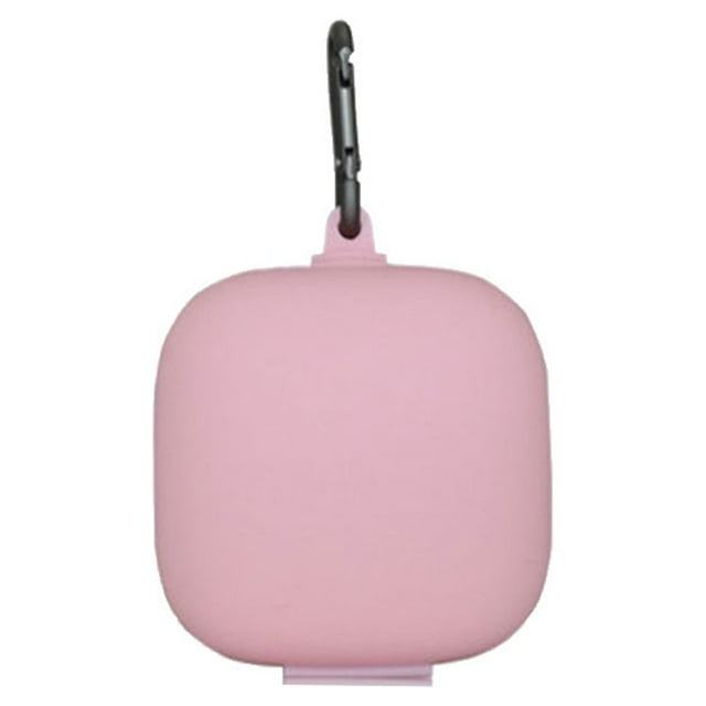 Creative Headphone Protection Box Metal Buckle Wireless Headset Storage Case and Silicone Skin Compatible for Pro Headset (Pink)