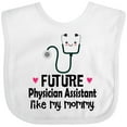 thumbnail image 3 of Inktastic Future Physician Assistant Like Mommy Girls Baby Bib, 3 of 4