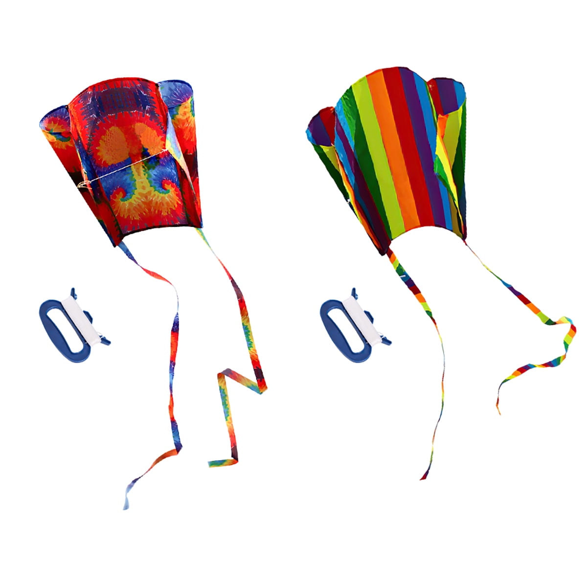 2Pcs Park Rainbow Kites, Easy to Fly Outdoor Kite for Kids & Adults