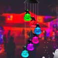thumbnail image 5 of KMMYS Solar Wind Chime Lights, LED Pumpkin Lantern, Halloween Outdoor Decor, Garden Lighting Fixtures, Unique Gifts for Fall Decorations, Decorative Lighting for Porch and Yard, 5 of 7
