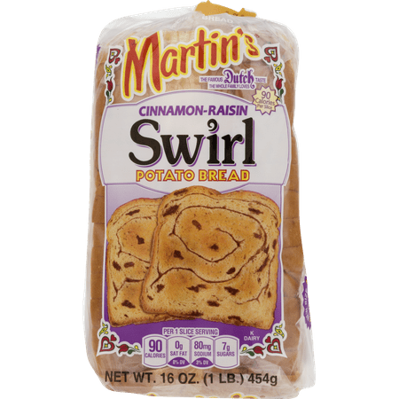 Martin's Cinnamon Raisin Swirl Potato Bread (3 (Best Cinnamon Swirl Bread)