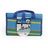 Camco 42815 60" x 78" Handy Mat with Carrying Strap - for Picnics, Beach, RVing and Outings - Blue/Green Stripe