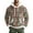 Watermelon Red, variant on CharmCyan Men's Hooded Sweatshirt with Classic Plaid Print Long Sleeve Pullover Casual Fit Drawstring Hood Kangaroo Pocket Army Green L