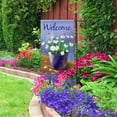 thumbnail image 6 of Welcome Potted Daisies Bee Decoration Spring Garden Flag Outdoor Yard Flag 12" x 18", 6 of 6