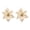 Golden, variant on D-GROEE 12Pcs Christmas Glitter Poinsettia Flowers Artificial Xmas Flowers Wedding Christmas Tree New Year Ornaments