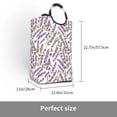 thumbnail image 3 of Vsdgher Lavender Flowers Print Square Laundry Bag Large Collapsible Dirty Clothes Bags With Handles Waterproof Essentials Storage For College Dorm, Family, 3 of 6