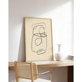 thumbnail image 5 of Haus and Hues Scandinavian Wall Art - Neutral Artwork for Walls Circles Line Art Wall Decor, Minimalist Abstract Art Mid Century Wall Decor, Neutral Wall Art Minimalist Wall Decor (Unframed 24x36), 5 of 6