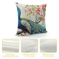 thumbnail image 4 of Orinice Peacock Flowers Graphic Decorative Cushion Throw Pillow Cover for Home Living Room, Bedroom, Sofa, Car - Spring Pillow Covers 1PC 24x24in, 4 of 5