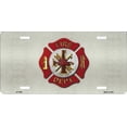 thumbnail image 2 of Fire Fighter Logo Metal License Plate, 2 of 2