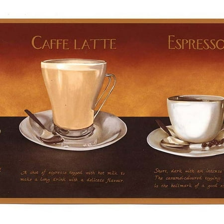 Cafe Latte Expresso Wallpaper Border Walmart com Cafe Latte Expresso Wallpaper Border Walmart com