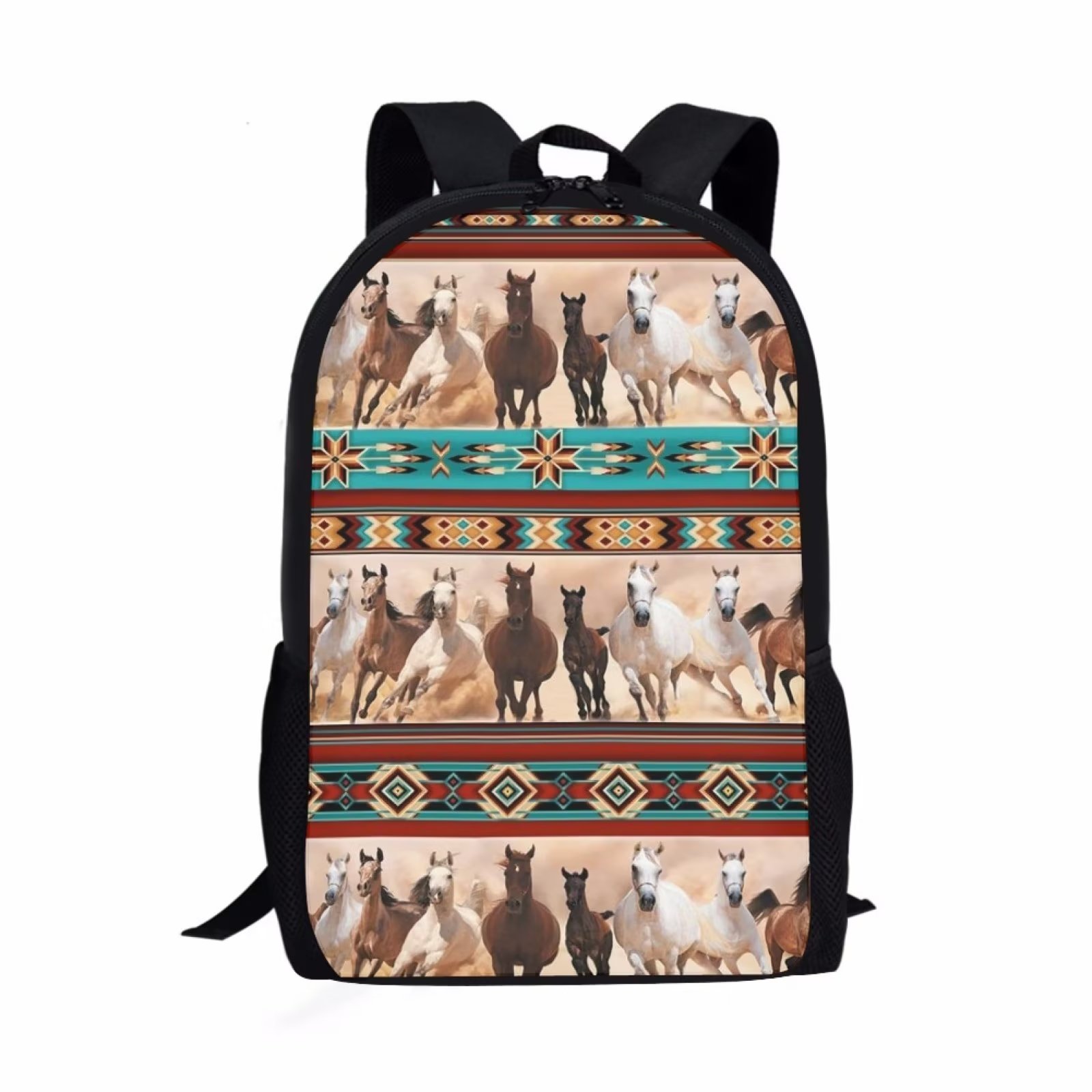 Renewold Backpacks for Girls for School Kids Bookbag Vintage Tribal