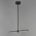 thumbnail image 5 of ET2 Lighting E21355-BK Dorian - 14W 2 LED Linear Pendant-1 Inches Tall and 1 Inches Wide Black, 5 of 5