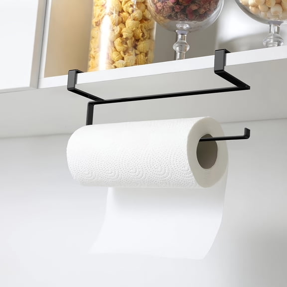unbranded Toalla De Cocina Negro Pesado Sin Clavos Para Guardar Papel Y Plástico