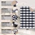 thumbnail image 4 of Ottomanson 3'3" x 4'7" Area Rug – Non-Slip Low Pile Stain Resistant Rug for Bedroom & Entryway, Buffalo Plaid Black/White, 4 of 12