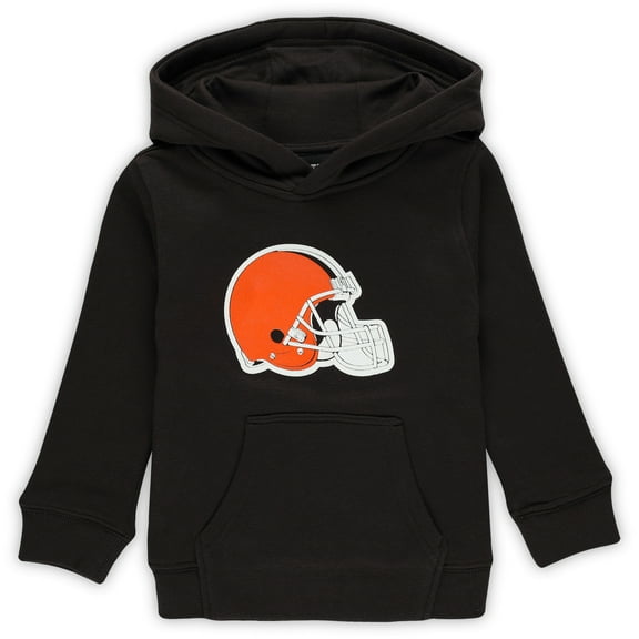 Toddler Brown Cleveland Browns Logo Pullover Hoodie