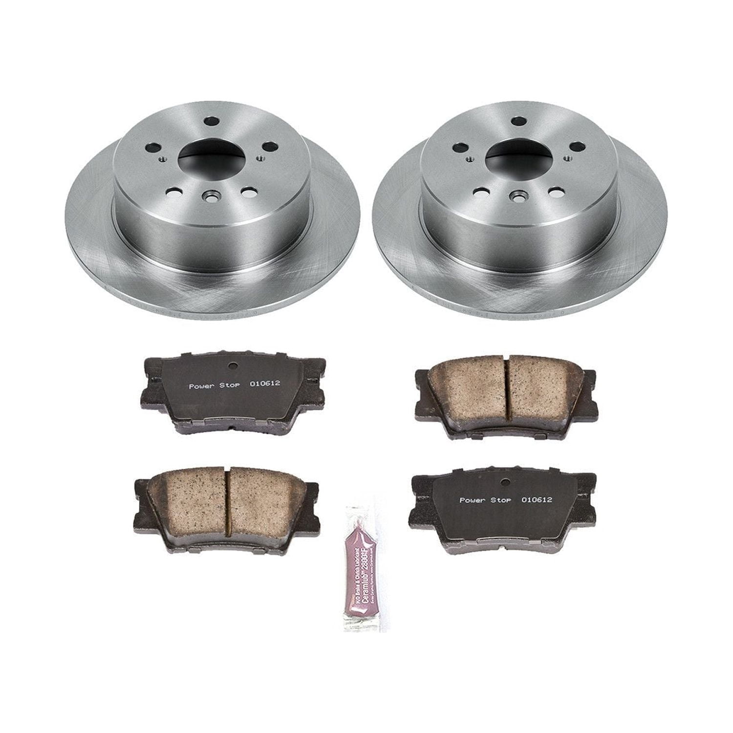 Power Stop Rear Stock Replacement Brake Pad and Rotor Kit KOE6520