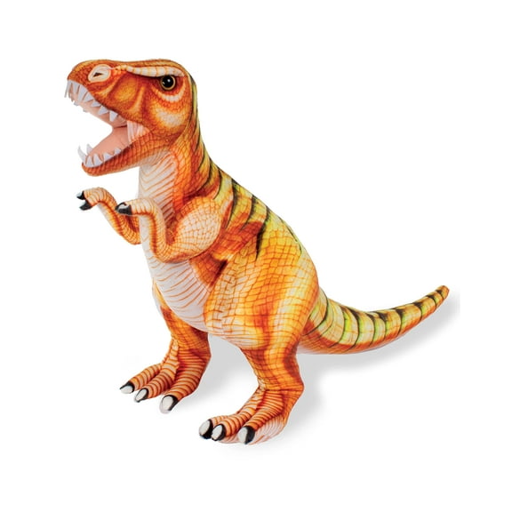 Real Planet 16" Brown T Rex Realistic Stuffed Animal, Tyrannosaurus Rex Dinosaur Plush Toy & STEM Learning Gift for Birthday Boys & Girls