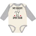 thumbnail image 3 of Inktastic Doctor Daddy Physician Baby Gift Boys or Girls Long Sleeve Baby Bodysuit, 3 of 5
