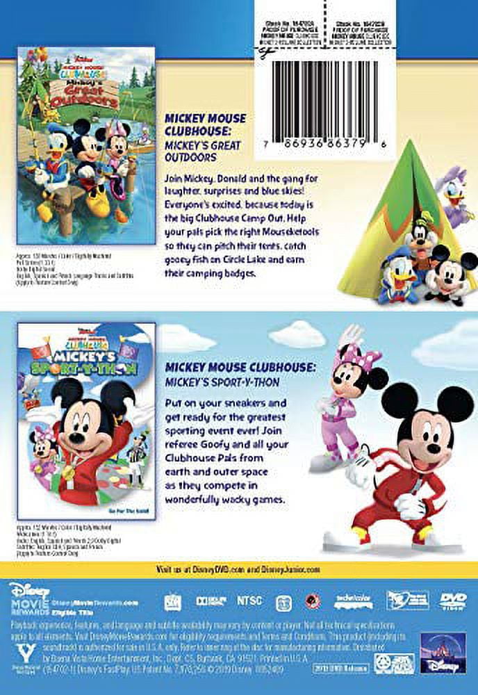 Disney Junior Mickey Mouse Clubhouse DVD 2-Volume Collection 11 Episodes  SEALED! 786936863796