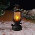 thumbnail image 5 of Electronic Candle Ambient Light Mini Oil-Lamp LED Night Light, Flameless Flicker, Cord-Free Plastic Lantern with Hanging Loop & Bottom Switch, Safe Holiday Décor for Bedroom, Centerpieces, 5 of 7
