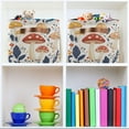 thumbnail image 6 of Yayeee 2 Pack Canvas Storage Basket with Handles for Shelves Fabric Bins Closet Organizer, White Mushroom, 6 of 8