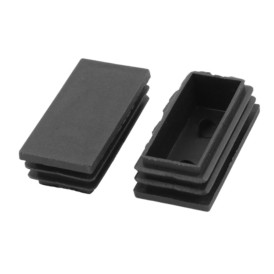 Square Table Chair Leg Feet Tube Pipe Insert End Cap Black 58mm x 29mm