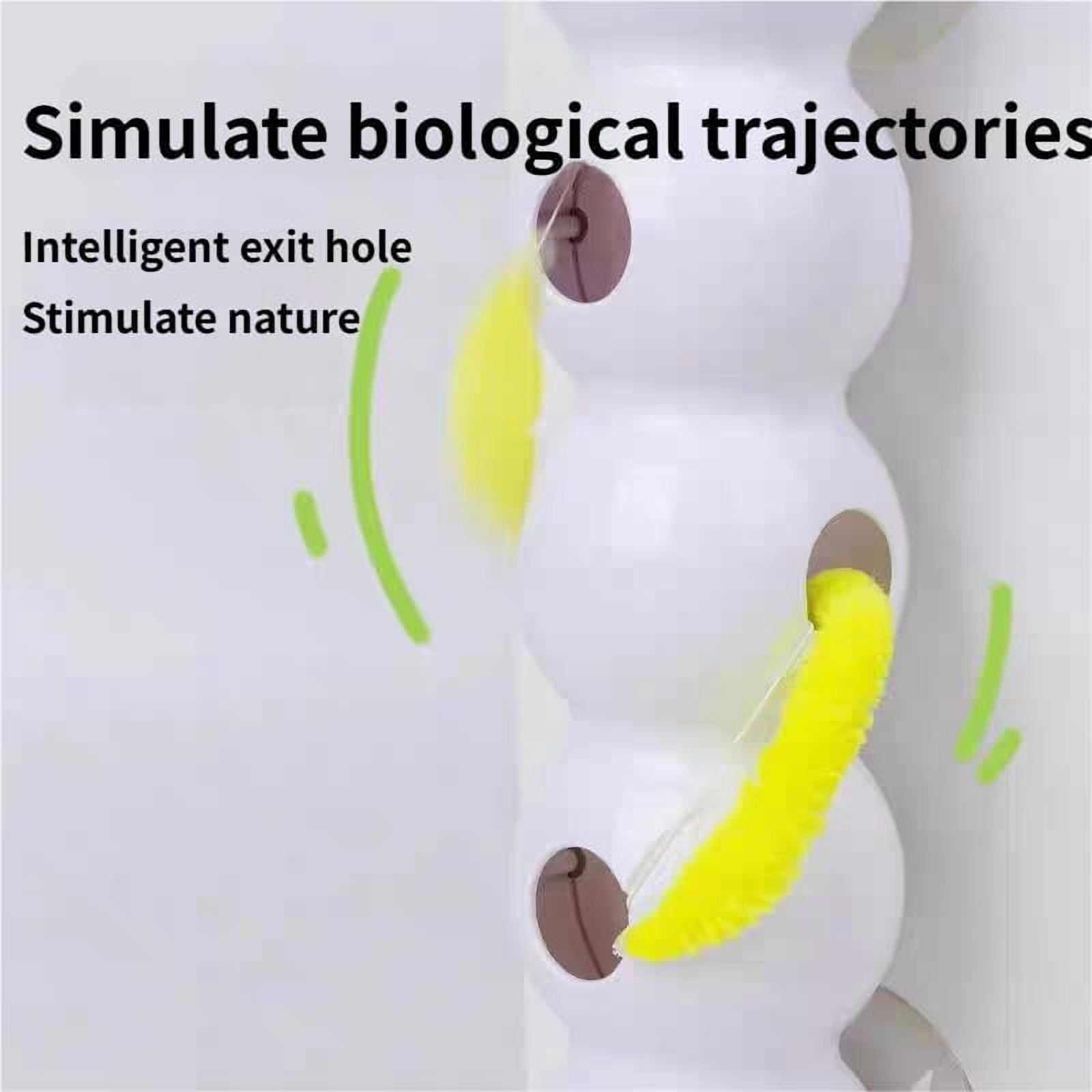 Caterpillar Smart Cats Toys, Smart Motion Cats Toys with Worm Design, Whack A Worm