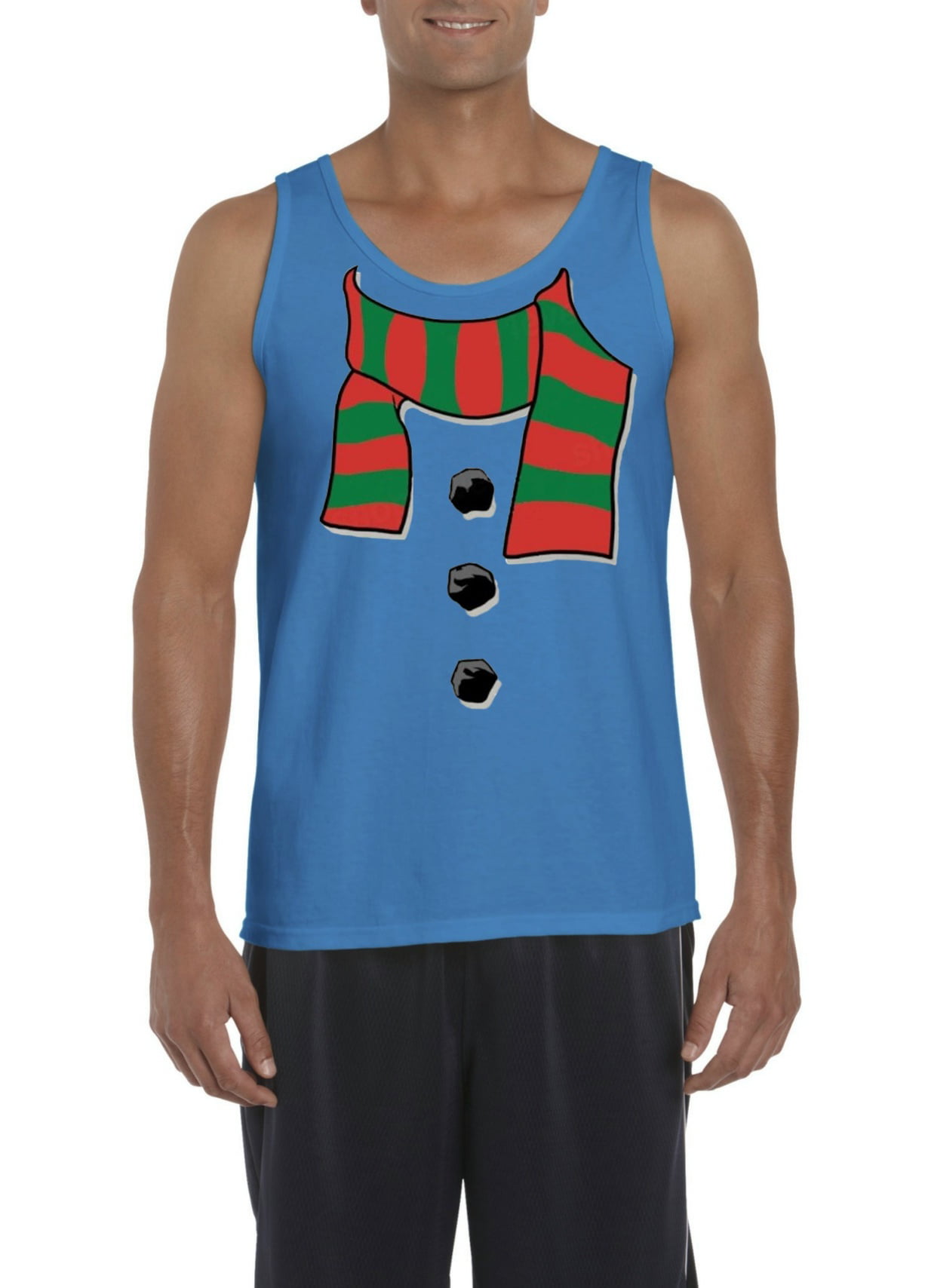 Artix - Mens Christmas Snowman Scarf Tank Top - Walmart.com - Walmart.com