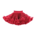 thumbnail image 1 of Falda tutú para niñas con cintura elástica, disfraz para niños, vestido de princesa, falda de tul roja S, 1 of 8