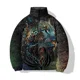 thumbnail image 3 of Nueva chaqueta de invierno de algodón para hombre, chaqueta estampada moderna con perro de fuego de tres cabezas y tigre, ropa para hombre, abrigos, parka, frío, 3 of 5