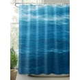 thumbnail image 2 of Shower Curtains Blue Sea Bath Curtain Blue Theme Waterproof Bathroom Shower Curtain Set with Hooks Decoration 72 x 72 Inches, 2 of 7