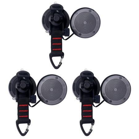 

3pcs Outdoor Camping Car Tent Fixing Hook Durable Canopy Car Window Suction Cup