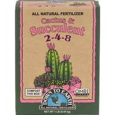Down to Earth Organic Cactus & Succulent Fertilizer 2-4-8, 5 lb